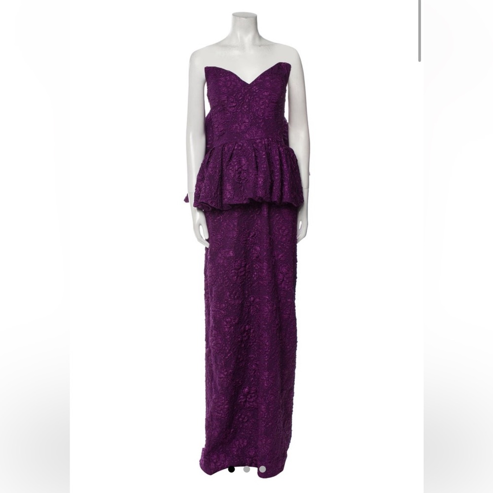 Jovani purple gown with bow